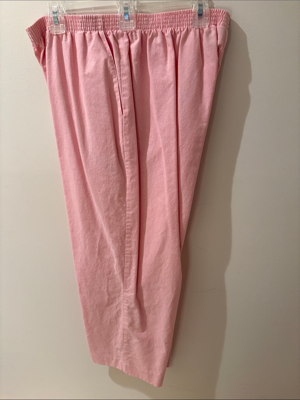 Alfred Dunner Pink Elastic-Waist Trousers